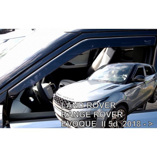 ΑΝΕΜΟΘΡΑΥΣΤΕΣ ΓΙΑ LAND ROVER RANGE ROVER EVOQUE 5D 2018+ ΖΕΥΓΑΡΙ ΑΠΟ ΕΥΚΑΜΠΤΟ ΦΙΜΕ ΠΛΑΣΤΙΚΟ HEKO - 2 ΤΕΜ.