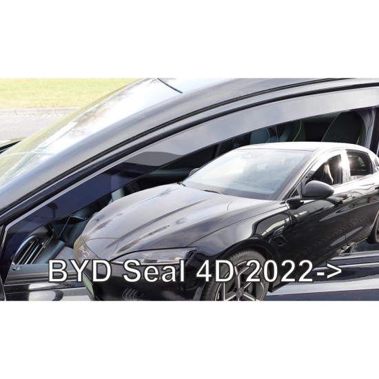 ΑΝΕΜΟΘΡΑΥΣΤΕΣ ΓΙΑ BYD SEAL 4D 2022+ ΣΕΤ ΑΥΤΟΚΙΝΗΤΟΥ ΑΠΟ ΕΥΚΑΜΠΤΟ ΦΙΜΕ ΠΛΑΣΤΙΚΟ HEKO - 4 ΤΕΜ.