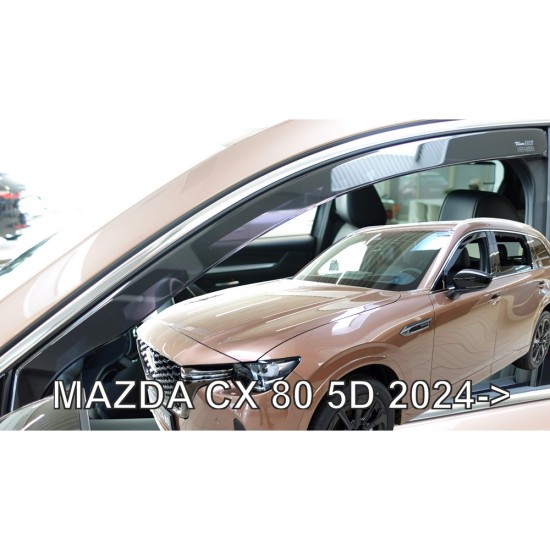 ΑΝΕΜΟΘΡΑΥΣΤΕΣ ΓΙΑ MAZDA CX 80 5D 2024+ ΖΕΥΓΑΡΙ ΑΠΟ ΕΥΚΑΜΠΤΟ ΦΙΜΕ ΠΛΑΣΤΙΚΟ HEKO - 2 ΤΕΜ