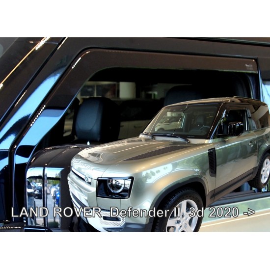 ΑΝΕΜΟΘΡΑΥΣΤΕΣ ΓΙΑ LAND ROVER DEFENDER 5D 2020+  ΣΕΤ ΑΥΤΟΚΙΝΗΤΟΥ ΑΠΟ ΕΥΚΑΜΠΤΟ ΦΙΜΕ ΠΛΑΣΤΙΚΟ HEKO - 4 ΤΕΜ.