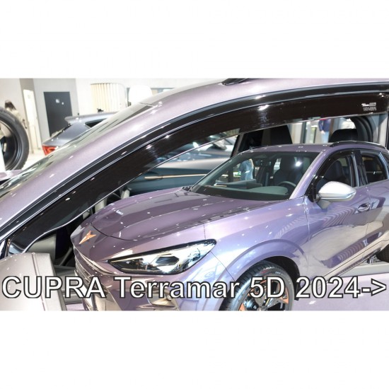 ΑΝΕΜΟΘΡΑΥΣΤΕΣ ΓΙΑ CUPRA TERRAMAR 5D 2024+ ΣΕΤ ΑΥΤΟΚΙΝΗΤΟΥ ΑΠΟ ΕΥΚΑΜΠΤΟ ΦΙΜΕ ΠΛΑΣΤΙΚΟ HEKO - 4 ΤΕΜ