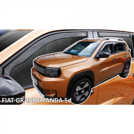 ΑΝΕΜΟΘΡΑΥΣΤΕΣ ΓΙΑ FIAT GRANDE PANTA /GRANDE PANTA HYBRID /GRANDE PANDA ELECTRIC 5D 2025+ ΖΕΥΓΑΡΙ ΑΠΟ ΕΥΚΑΜΠΤΟ ΦΙΜΕ ΠΛΑΣΤΙΚΟ HEKO