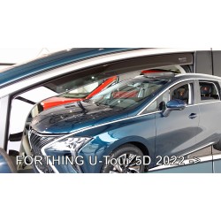 ΑΝΕΜΟΘΡΑΥΣΤΕΣ ΓΙΑ FORTHING U-TOUR 5D 2022+ ΣΕΤ ΑΥΤΟΚΙΝΗΤΟΥ ΑΠΟ ΕΥΚΑΜΠΤΟ ΦΙΜΕ ΠΛΑΣΤΙΚΟ HEKO - 4 ΤΕΜ.