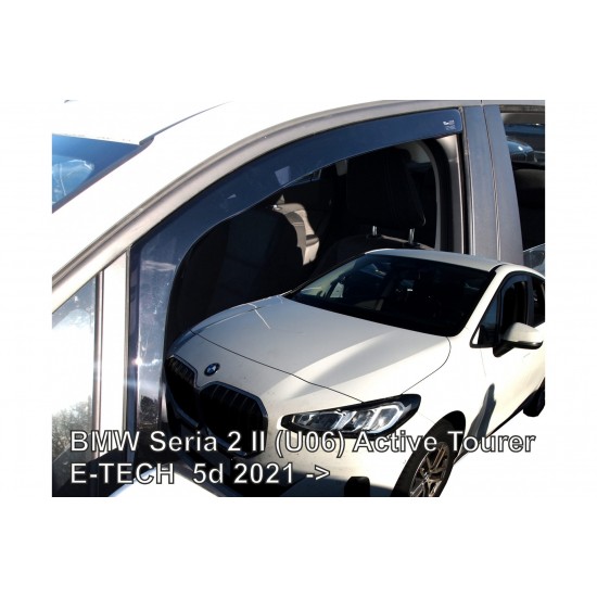 ΑΝΕΜΟΘΡΑΥΣΤΕΣ ΓΙΑ BMW 2 ACTIVE TOURER (U06) 5D 2021+  ΣΕΤ ΑΥΤΟΚΙΝΗΤΟΥ ΑΠΟ ΕΥΚΑΜΠΤΟ ΦΙΜΕ ΠΛΑΣΤΙΚΟ HEKO - 4 ΤΕΜ.