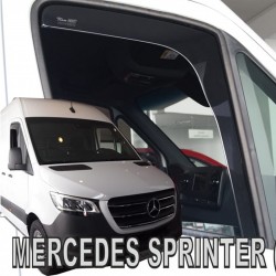 ΑΝΕΜΟΘΡΑΥΣΤΕΣ ΓΙΑ MERCEDES SPRINTER W907 2D 2018+ ΖΕΥΓΑΡΙ VAN ΑΠΟ ΕΥΚΑΜΠΤΟ ΦΙΜΕ ΠΛΑΣΤΙΚΟ HEKO - 2 ΤΕΜ.