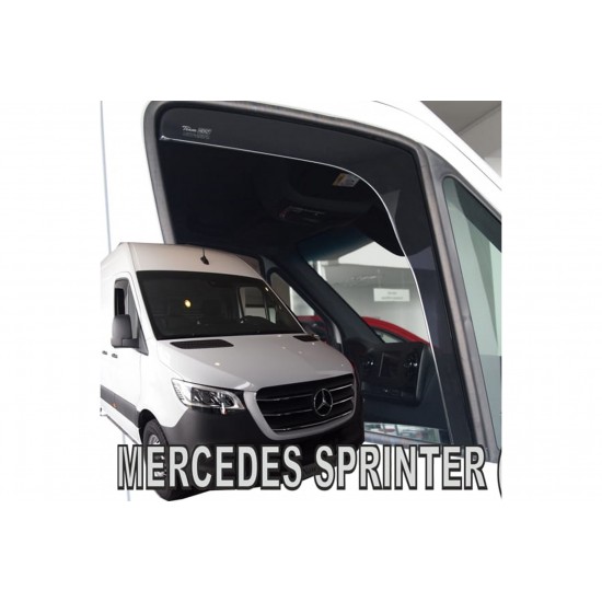 ΑΝΕΜΟΘΡΑΥΣΤΕΣ ΓΙΑ MERCEDES SPRINTER W907 2D 2018+ ΖΕΥΓΑΡΙ VAN ΑΠΟ ΕΥΚΑΜΠΤΟ ΦΙΜΕ ΠΛΑΣΤΙΚΟ HEKO - 2 ΤΕΜ.
