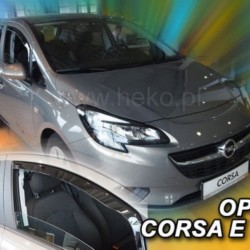 ΑΝΕΜΟΘΡΑΥΣΤΕΣ ΓΙΑ OPEL CORSA D 5D 09/2006-2014 /CORSA E 5D 2015+ ΣΕΤ ΑΥΤΟΚΙΝΗΤΟΥ ΑΠΟ ΕΥΚΑΜΠΤΟ ΦΙΜΕ ΠΛΑΣΤΙΚΟ HEKO - 4 ΤΕΜ.