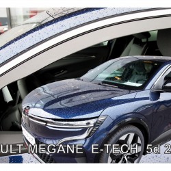 ΑΝΕΜΟΘΡΑΥΣΤΕΣ ΓΙΑ RENAULT MEGANE E-TECH 5D 2022+ ΣΕΤ ΑΥΤΟΚΙΝΗΤΟΥ ΑΠΟ ΕΥΚΑΜΠΤΟ ΦΙΜΕ ΠΛΑΣΤΙΚΟ HEKO - 4 ΤΕΜ.