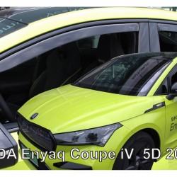 ΑΝΕΜΟΘΡΑΥΣΤΕΣ ΓΙΑ SKODA ENYAQ COUPE 5D 2022+? ΣΕΤ ΑΥΤΟΚΙΝΗΤΟΥ ΑΠΟ ΕΥΚΑΜΠΤΟ ΦΙΜΕ ΠΛΑΣΤΙΚΟ HEKO - 4 ΤΕΜ.