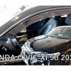 ΑΝΕΜΟΘΡΑΥΣΤΕΣ ΓΙΑ HONDA CIVIC XI 4/5D 2021+ ΖΕΥΓΑΡΙ ΑΠΟ ΕΥΚΑΜΠΤΟ ΦΙΜΕ ΠΛΑΣΤΙΚΟ HEKO - 2 ΤΕΜ.