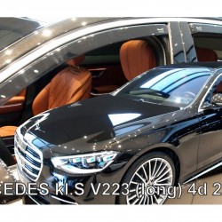 ΑΝΕΜΟΘΡΑΥΣΤΕΣ ΓΙΑ MERCEDES S W223 /V223 4D 2020+ ΣΕΤ ΑΥΤΟΚΙΝΗΤΟΥ ΑΠΟ ΕΥΚΑΜΠΤΟ ΦΙΜΕ ΠΛΑΣΤΙΚΟ HEKO - 4 ΤΕΜ.