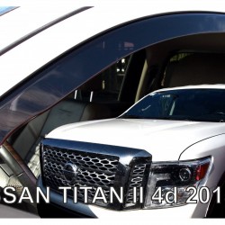 ΑΝΕΜΟΘΡΑΥΣΤΕΣ ΓΙΑ NISSAN TITAN 4D 2015+ ΖΕΥΓΑΡΙ ΑΠΟ ΕΥΚΑΜΠΤΟ ΦΙΜΕ ΠΛΑΣΤΙΚΟ HEKO - 2 ΤΕΜ.