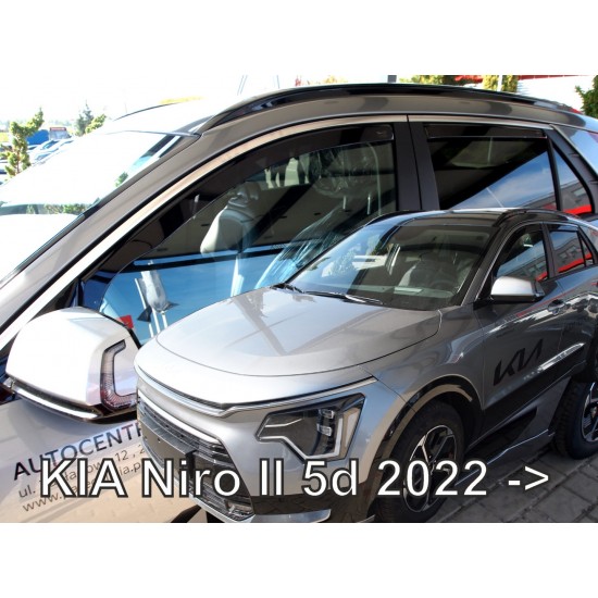 ΑΝΕΜΟΘΡΑΥΣΤΕΣ ΓΙΑ KIA NIRO 5D 2022+  ΣΕΤ ΑΥΤΟΚΙΝΗΤΟΥ ΑΠΟ ΕΥΚΑΜΠΤΟ ΦΙΜΕ ΠΛΑΣΤΙΚΟ HEKO - 4 ΤΕΜ.