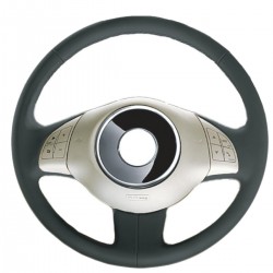 FIAT 500 ΚΑΛΥΜΜΑ ΤΙΜΟΝΙΟΥ ΡΑΦΤΟ ΜΑΥΡΟ ΔΕΡΜΑ ΜΑΡΚΕ FIAT 500 ΚΑΛΥΜΜΑ ΤΙΜΟΝΙΟΥ ΡΑΦΤΟ ΜΑΥΡΟ ΔΕΡΜΑ ΜΑΡΚΕ