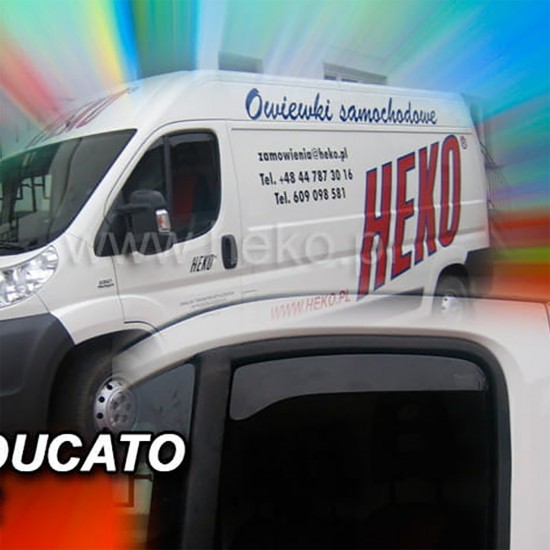 ΑΝΕΜΟΘΡΑΥΣΤΕΣ ΓΙΑ FIAT DUCATO 2006-2020 / CITROEN JUMPER 3 ΚΟΝΤΟΣ ΖΕΥΓΑΡΙ ΑΠΟ ΕΥΚΑΜΠΤΟ ΦΙΜΕ ΠΛΑΣΤΙΚΟ HEKO - 2 ΤΕΜ.