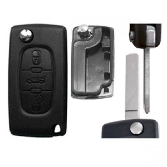 ΑΝΤΑΛΛΑΚΤΙΚΟ ΚΛΕΙΔΙ ΓΙΑ CITROEN ΑΝΑΔΙΠΛΟΥΜΕΝΟ ΑΝΤΑΛΛΑΚΤΙ. ΚΛΕΙΔΙ ΜΕ ΚΑΛΥΜΜΑ 3 ΚΟΥΜΠΙΩΝ/ ΛΑΜΑ VA2 (ΧΩΡΙΣ ΥΠΟΣΤΗΡΙΞΗ ΜΠΑΤΑΡ.) ΧΩΡΙΣ ΚΛΕΙΔΙ DGA - 1 ΤΕΜ.