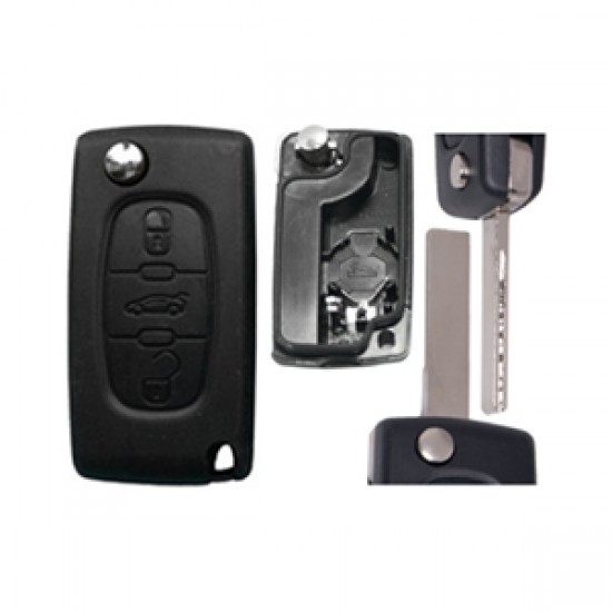 ΑΝΤΑΛΛΑΚΤΙΚΟ ΚΛΕΙΔΙ ΓΙΑ CITROEN ΑΝΑΔΙΠΛΟΥΜΕΝΟ ΑΝΤΑΛΛΑΚΤΙΚΟ ΚΛΕΙΔΙ ΜΕ ΚΑΛΥΜΜΑ 3 ΚΟΥΜΠΙΩΝ ΛΑΜΑ HU83 (ME ΥΠΟΣΤΗΡΙΞΗ ΜΠΑΤΑΡΙΑΣ) ΧΩΡΙΣ ΚΛΕΙΔΙ DGA - 1 ΤΕΜ.