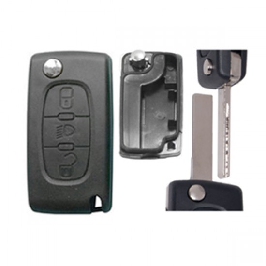 CITROEN ΑΝΑΔΙΠΛΟΥΜΕΝΟ ΑΝΤΑΛΛΑΚΤΙΚΟ ΚΛΕΙΔΙ ΜΕ ΚΑΛΥΜΜΑ 2 ΚΟΥΜΠΙΩΝ ΛΑΜΑ HU83 (ΧΩΡΙΣ ΚΛΕΙΔΙ) DGA - 1 ΤΕΜ.