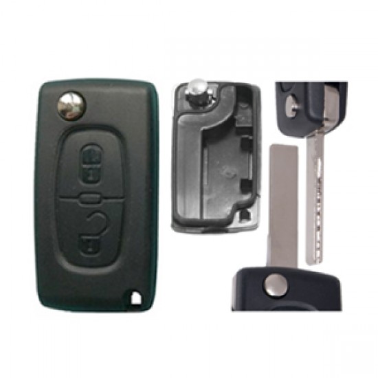 ΑΝΤΑΛΛΑΚΤΙΚΟ ΚΛΕΙΔΙ ΓΙΑ PEUGEOT ΑΝΑΔΙΠΛΟΥΜΕΝΟ ΑΝΤΑΛΛΑΚΤΙΚΟ ΚΛΕΙΔΙ ΜΕ ΚΑΛΥΜΜΑ 2 ΚΟΥΜΠΙΩΝ/ΛΑΜΑ HU83 (ΧΩΡΙΣ ΥΠΟΣΤΗΡΙΞΗ ΜΠΑΤΑΡ.) ΧΩΡΙΣ ΚΛΕΙΔΙ DGA - 1 ΤΕΜ.