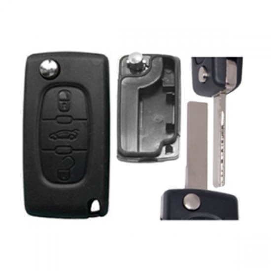 ΑΝΤΑΛΛΑΚΤΙΚΟ ΚΛΕΙΔΙ ΓΙΑ PEUGEOT 207 ΑΝΑΔΙΠΛΟΥΜΕΝΟ ΑΝΤΑΛΛΑ.ΚΛΕΙΔΙ ΜΕ ΚΑΛΥΜΜΑ 3 ΚΟΥΜΠΙΩΝ/ ΛΑΜΑ HU83 (ΧΩΡΙΣ ΥΠΟΣΤΗΡΙΞΗ ΜΠΑΤΑΡ.) ΧΩΡΙΣ ΚΛΕΙΔΙ DGA - 1 ΤΕΜ.