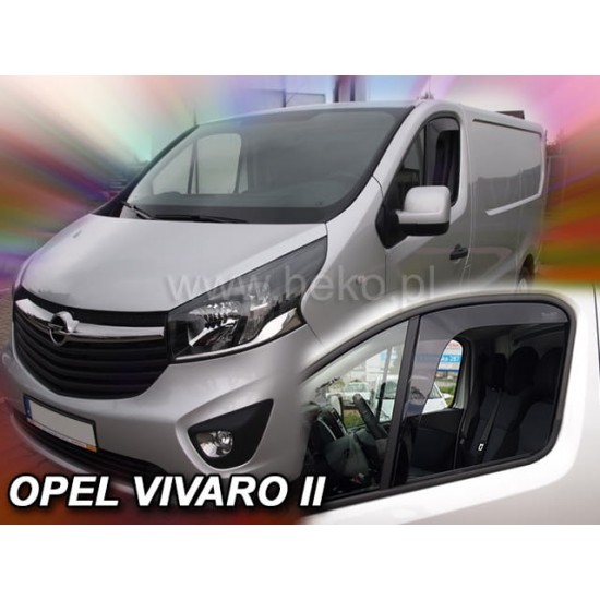 ΑΝΕΜΟΘΡΑΥΣΤΕΣ ΓΙΑ OPEL VIVARO 2014+ / RENAULT TRAFIC 2014+ /FIAT TALENTO 2016+ ΖΕΥΓΑΡΙ ΑΠΟ ΕΥΚΑΜΠΤΟ ΦΙΜΕ ΠΛΑΣΤΙΚΟ HEKO - 2 ΤΕΜ.