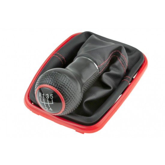 ΠΟΜΟΛΟ ΤΑΧΥΤΗΤΩΝ ΜΑΡΚΕ ΓΙΑ VW BORA 1998-2005/GOLF IV 1998-2005 ΜΕ ΕΝΔΕΙΞΗ 5 ΤΑΧΥΤΗΤΩΝ ΚΑΙ ΦΟΥΣΚΑ ΜΑΥΡΗ NTY - 1 ΤΕΜΑΧΙΟ