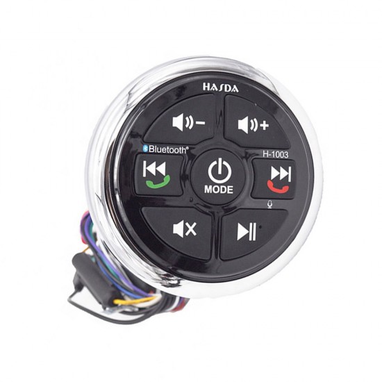 HASDA H-1003 ΑΔΙΑΒΡΟΧΟ ΣΤΡΟΓΓΥΛΟ ΜΑΥΡΟ BLUETOOTH CONTROLLER - A2DP HASDA H-1003 ΑΔΙΑΒΡΟΧΟ ΣΤΡΟΓΓΥΛΟ ΜΑΥΡΟ BLUETOOTH CONTROLLER - A2DP