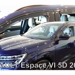 ΑΝΕΜΟΘΡΑΥΣΤΕΣ ΓΙΑ RENAULT ESPACE 5D 2023+ ΣΕΤ ΑΥΤΟΚΙΝΗΤΟΥ ΑΠΟ ΕΥΚΑΜΠΤΟ ΦΙΜΕ ΠΛΑΣΤΙΚΟ HEKO - 4 ΤΕΜ