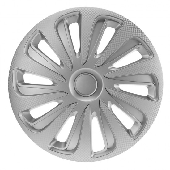 Lampa - Τάσι Αυτοκινήτου 16’’ Kojin Carbon TECH-ONE από υλικό ABS Ασημί - 1 TEM (L3146.8)