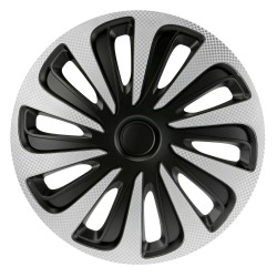 Lampa - Τάσι Αυτοκινήτου 13’’ Kojin Carbon TECH-ONE από υλικό ABS Ασημί / Μαύρο - 1 TEM (L3147.1)