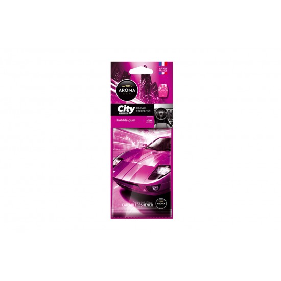 Amio – Αρωματικό Αυτοκινήτου Κρεμαστό Aroma City Card Bubble Gum για Φρεσκάδα & Καθημερινή Χρήση – 1 Τεμ. (A92670/AM)