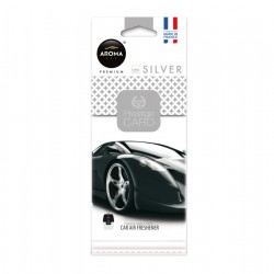 Amio – Αρωματικό Αυτοκινήτου Κρεμαστό Aroma Prestige Card Silver για Φρεσκάδα & Καθημερινή Χρήση – 1 Τεμ. (A92665/AM)