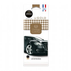 Amio – Αρωματικό Αυτοκινήτου Κρεμαστό Aroma Prestige Card Gold για Φρεσκάδα & Καθημερινή Χρήση – 1 Τεμ. (A92666/AM)