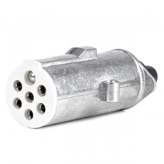 Amio – Πρίζα Κοτσαδόρου 24V 7PIN Type S Αλουμινίου Heavy Duty για Ασφαλή Σύνδεση & Καθημερινή Χρήση – 1 Τεμ. (04791/AM)