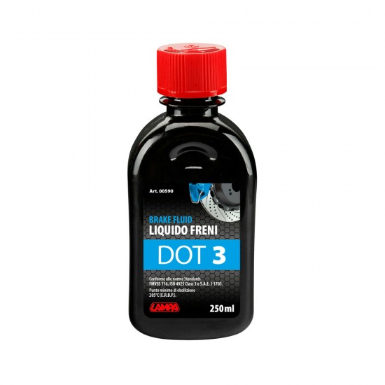 ΥΓΡΟ ΦΡΕΝΩΝ DOT 3 - FMVSS 116 / ISO 4925 CLASS 3 / SAE J-1703 250ml LAMPA  - 1 ΤΕΜ. ΥΓΡΟ ΦΡΕΝΩΝ DOT 3 - FMVSS 116 / ISO 4925 CLASS 3 / SAE J-1703 250ml LAMPA  - 1 ΤΕΜ.