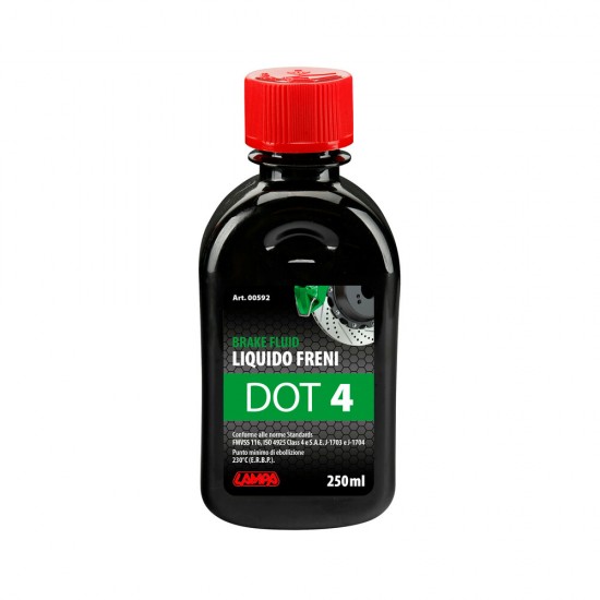 ΥΓΡΟ ΦΡΕΝΩΝ DOT 4 - FMVSS 116 / ISO 4925 CLASS 4 / SAE J-1704 250ml LAMPA  - 1 ΤΕΜ. ΥΓΡΟ ΦΡΕΝΩΝ DOT 4 - FMVSS 116 / ISO 4925 CLASS 4 / SAE J-1704 250ml LAMPA  - 1 ΤΕΜ.