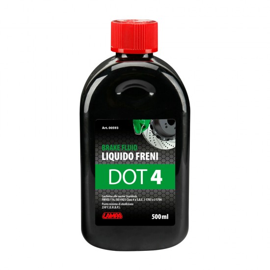 ΥΓΡΟ ΦΡΕΝΩΝ DOT 4 - FMVSS 116 / ISO 4925 CLASS 4 / SAE J-1703 & J-1704  500ml LAMPA  - 1 ΤΕΜ. ΥΓΡΟ ΦΡΕΝΩΝ DOT 4 - FMVSS 116 / ISO 4925 CLASS 4 / SAE J-1703 & J-1704  500ml LAMPA  - 1 ΤΕΜ.