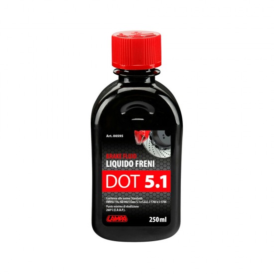 ΥΓΡΟ ΦΡΕΝΩΝ DOT 5.1 - FMVSS 116 / ISO 4925 CLASS 5.1 / SAE J-1704 250ml LAMPA  - 1 ΤΕΜ. ΥΓΡΟ ΦΡΕΝΩΝ DOT 5.1 - FMVSS 116 / ISO 4925 CLASS 5.1 / SAE J-1704 250ml LAMPA  - 1 ΤΕΜ.
