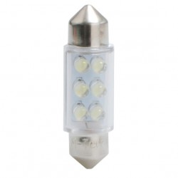 ΛΑΜΠΑΚΙΑ ΠΛΑΦΟΝΙΕΡΑΣ C5W/C10W 12V 0,37W SV8,5 36mm LED 6xFlux 3mm ΠΡΑΣΙΝΟ   M-TECH - 1 ΤΕΜ. ΛΑΜΠΑΚΙΑ ΠΛΑΦΟΝΙΕΡΑΣ C5W/C10W 12V 0,37W SV8,5 36mm LED 6xFlux 3mm ΠΡΑΣΙΝΟ   M-TECH - 1 ΤΕΜ.