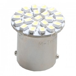 R5W/R10W 12V BA15s 1,44W LED 22xSMD3020 PREMIUM ΛΕΥΚΟ 1ΤΕΜ. R5W/R10W 12V BA15s 1,44W LED 22xSMD3020 PREMIUM ΛΕΥΚΟ 1ΤΕΜ.