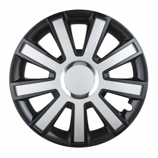 ΤΑΣΙ 15" FLASH ΜΑΥΡΟ-ΑΣΗΜΙ - AMIO ΣΕΤ 4ΤΕΜ ΣΕ ΣΑΚΟΥΛΑ ΝΑΥΛΟΝ