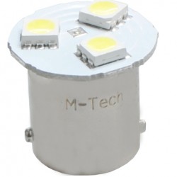 R5W/R10W 12V BA15s LED 3xSMD5050 ΛΕΥΚΟ (ΜΟΝΟΠΟΛΙΚΟ) 1ΤΕΜ. R5W/R10W 12V BA15s LED 3xSMD5050 ΛΕΥΚΟ (ΜΟΝΟΠΟΛΙΚΟ) 1ΤΕΜ.