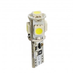 T10 W5W 12V W2,1x9,5d LED 5xSMD5050 ΛΕΥΚΟ (ΚΑΡΦΩΤΟ CAN-BUS) 1ΤΕΜ. M-TECH T10 W5W 12V W2,1x9,5d LED 5xSMD5050 ΛΕΥΚΟ (ΚΑΡΦΩΤΟ CAN-BUS) 1ΤΕΜ. M-TECH