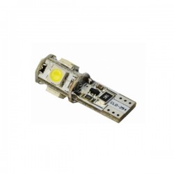 Λάμπα W5W 5xSMD 5050 με CAN-BUS 12V Λευκή 2τεμ. Λάμπα W5W 5xSMD 5050 με CAN-BUS 12V Λευκή 2τεμ.