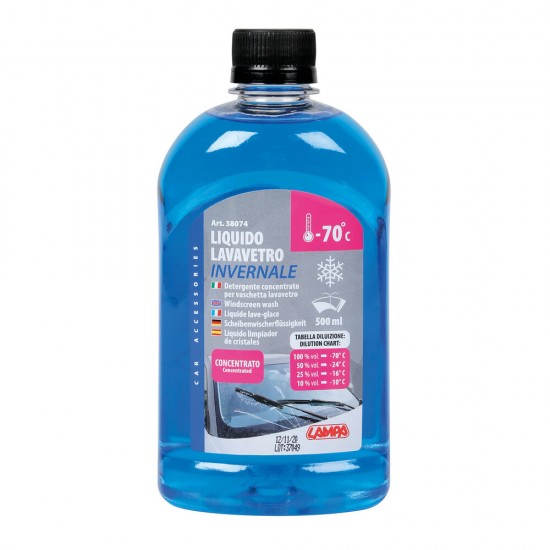ΥΓΡΟ ΥΑΛΟΚΑΘΑΡΙΣΤΗΡΩΝ SCREEN-WASH INVERNALE -70°C 500ml LAMPA - 1 ΤΕΜ. ΥΓΡΟ ΥΑΛΟΚΑΘΑΡΙΣΤΗΡΩΝ SCREEN-WASH INVERNALE -70°C 500ml LAMPA - 1 ΤΕΜ.
