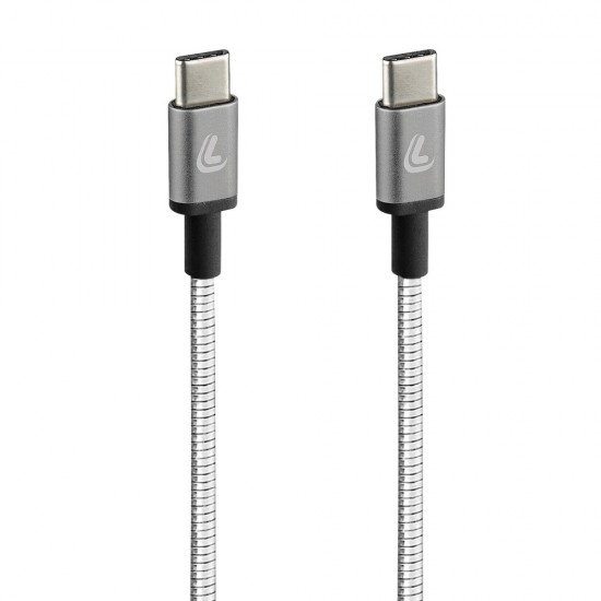 ΚΑΛΩΔΙΟ ΦΟΡΤΙΣΗΣ/ΜΕΤΑΦΟΡΑΣ ΔΕΔΟΜΕΝΩΝ USB TYPE C>USB TYPE C  IRON 2.0 3000mA/60W ΑΣΗΜΙ 100cm LAMPA - 1 ΤΕΜ. ΚΑΛΩΔΙΟ ΦΟΡΤΙΣΗΣ/ΜΕΤΑΦΟΡΑΣ ΔΕΔΟΜΕΝΩΝ USB TYPE C>USB TYPE C  IRON 2.0 3000mA/60W ΑΣΗΜΙ 100cm LAMPA - 1 ΤΕΜ.