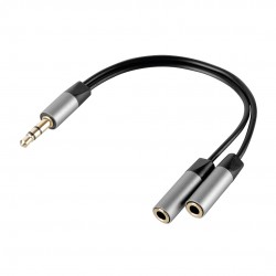 ΚΑΛΩΔΙΟ ΗΧΟΥ JACK 3,5mm 10cm ΑΠΟ ΜΟΝΟ ΑΡΣΕΝΙΚΟ ΣΕ ΔΙΠΛΟ ΘΗΛΥΚΟ AUX SPLITTER  SILVER LINE ΚΑΛΩΔΙΟ ΗΧΟΥ JACK 3,5mm 10cm ΑΠΟ ΜΟΝΟ ΑΡΣΕΝΙΚΟ ΣΕ ΔΙΠΛΟ ΘΗΛΥΚΟ AUX SPLITTER  SILVER LINE