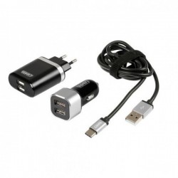 ΚΑΛΩΔΙΟ ΦΟΡΤΙΣΗΣ SILVER LINE USB TYPE C -100 cm (ΔΙΠΛΟΣ ΑΝΤΑΠΤΟΡΑΣ ΑΝΑΠΤΗΡΑ 12/24V ΚΑΙ ΠΡΙΖΑ 220 V)  ΚΑΛΩΔΙΟ ΦΟΡΤΙΣΗΣ SILVER LINE USB TYPE C -100 cm (ΔΙΠΛΟΣ ΑΝΤΑΠΤΟΡΑΣ ΑΝΑΠΤΗΡΑ 12/24V ΚΑΙ ΠΡΙΖΑ 220 V)