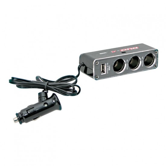 ΑΝΤΑΠΤΟΡΑΣ ΑΝΑΠΤΗΡΑ 3 ΘΕΣΕΩΝ 12/24V- 5A ΜΕ USB 5V ΚΑΙ LED DUAL-POWER ΜΕ ΚΑΛΩΔΙΟ 90 cm (ΠΟΛΥΠΡΙΖΟ) ΑΝΤΑΠΤΟΡΑΣ ΑΝΑΠΤΗΡΑ 3 ΘΕΣΕΩΝ 12/24V- 5A ΜΕ USB 5V ΚΑΙ LED DUAL-POWER ΜΕ ΚΑΛΩΔΙΟ 90 cm (ΠΟΛΥΠΡΙΖΟ)