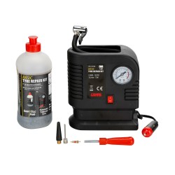 ΚΟΜΠΡΕΣΕΡ ΑΕΡΑ BASIC TYRE REPAIR KIT ΜΕ ΥΓΡΟ ΕΠΙΣΚΕΥΗΣ ΕΛΑΣΤΙΚΩΝ 500ml ΜΕ ΜΑΝΟΜΕΤΡΟ 12V 300cmΚΑΛΩΔΙΟ LAMPA - 1 Tεμ. ΚΟΜΠΡΕΣΕΡ ΑΕΡΑ BASIC TYRE REPAIR KIT ΜΕ ΥΓΡΟ ΕΠΙΣΚΕΥΗΣ ΕΛΑΣΤΙΚΩΝ 500ml ΜΕ ΜΑΝΟΜΕΤΡΟ 12V 300cmΚΑΛΩΔΙΟ LAMPA - 1 Tεμ.